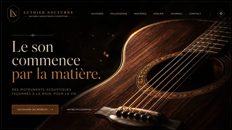 Écran de démonstration pour artisanat, écran sombre.